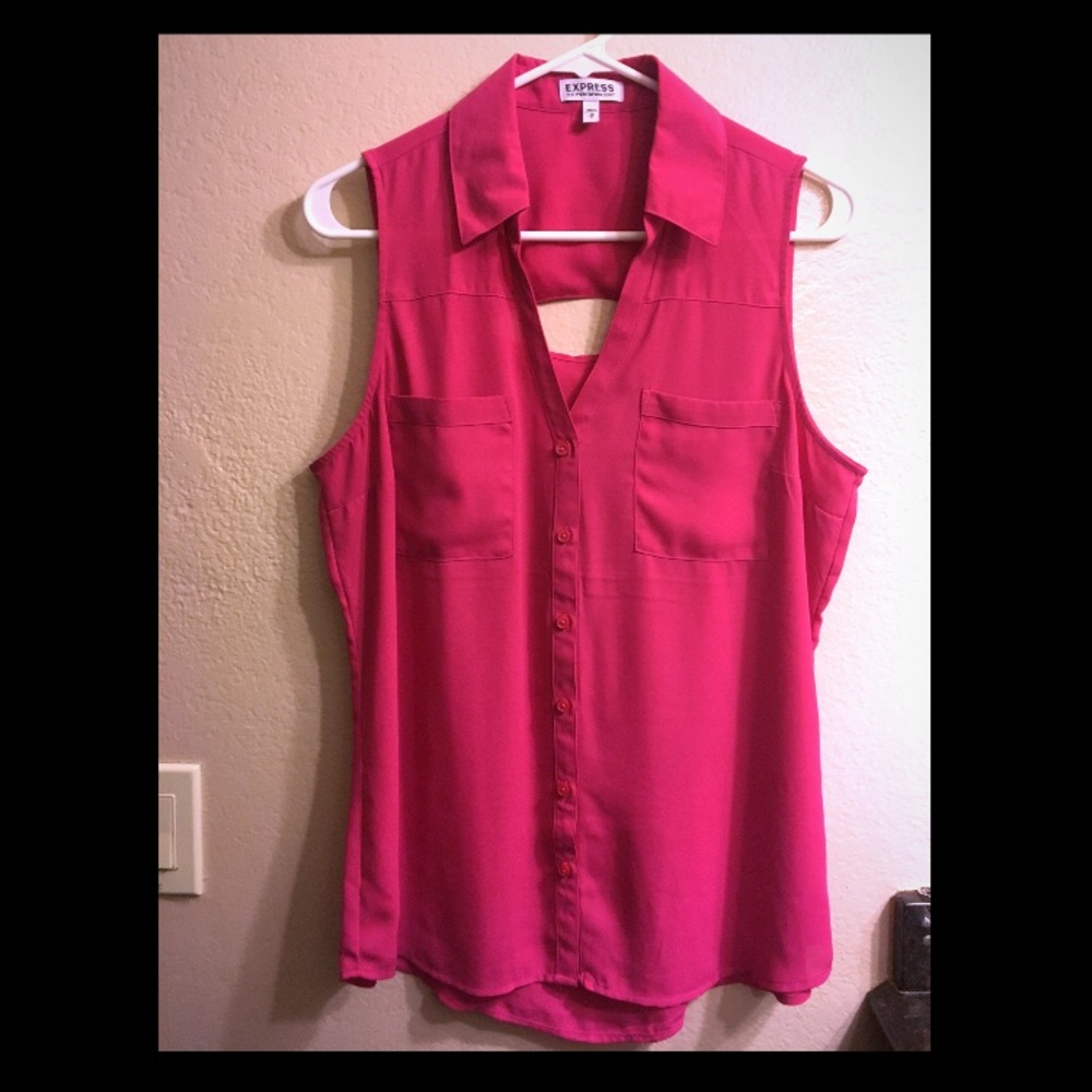 COPY - Hot Pink Portofino sleeveless top by Expre…